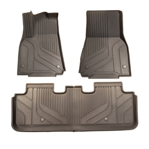 For 2024 Tesla Model Y New Generation Full Set Of Black Floor Mat Custom Floor Mats